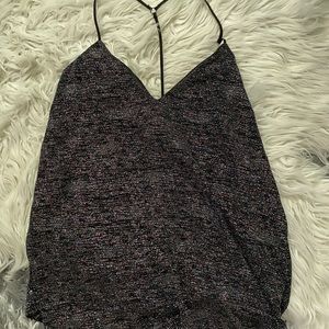 Multicolor glitter cami tank top